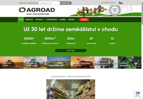 AGROAD, s.r.o. nabízí práci na pozici Obchodní manažer (m/ž) v obci Kuřim
