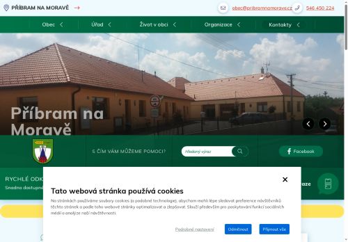 Zobrazit webové stránky Obecní úřad Příbram na Moravě