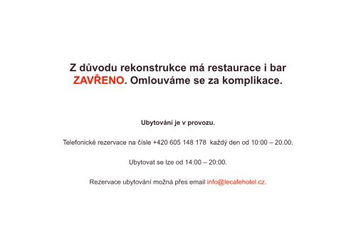 Zobrazit webové stránky Hotel Le Café