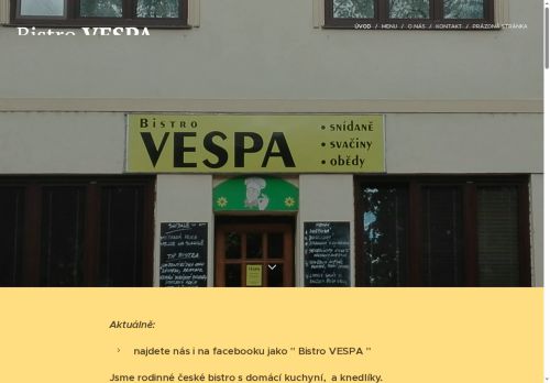 Zobrazit webové stránky Bistro VESPA