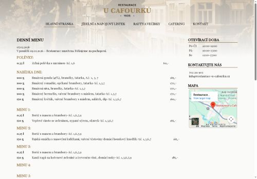 Zobrazit webové stránky Restaurace u Cafourků