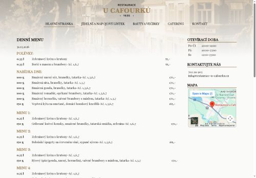 Zobrazit webové stránky Restaurace u Cafourků