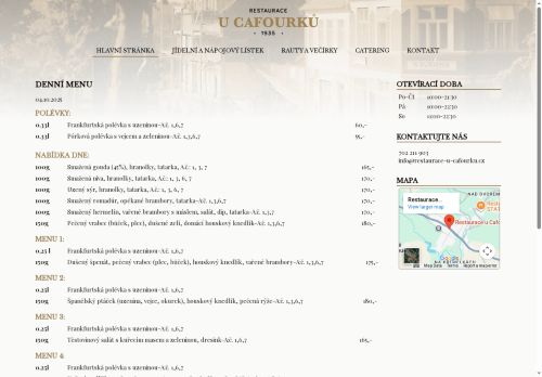Zobrazit webové stránky Restaurace u Cafourků