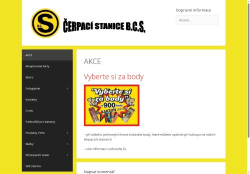 Zobrazit webové stránky Čerpací stanice B.C.S.