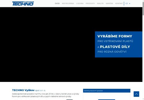 Zobrazit webové stránky TECHNO Vyškov spol. s r.o.