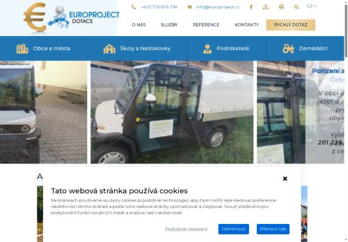 Webové stránky Štěpánková - dotace s.r.o., Boskovice