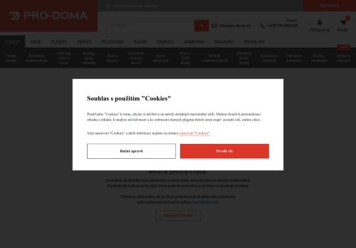 Zobrazit webové stránky PRO-DOMA Stavebniny Vyškov