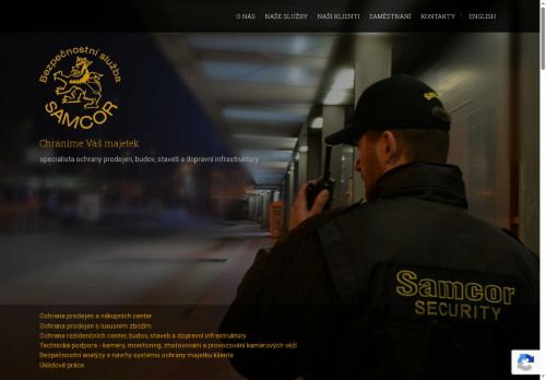 Samcor s.r.o. nabízí práci na pozici Pracovníci ostrahy, strážní v obci Praha
