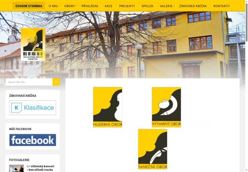 Zobrazit webové stránky Základní umělecká škola A. Muchy