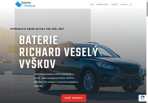 Zobrazit webové stránky Autobaterie Richard Veselý Vyškov