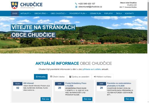 Zobrazit webové stránky Obecní úřad Chudčice