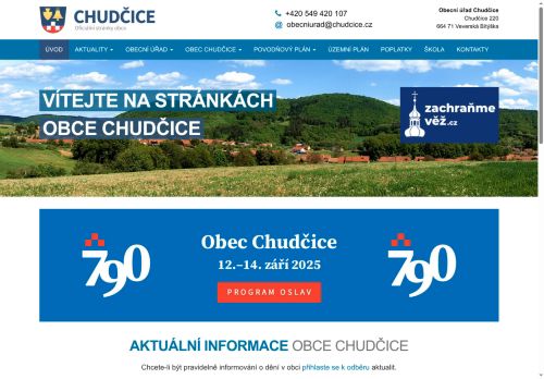 Zobrazit webové stránky Obecní úřad Chudčice
