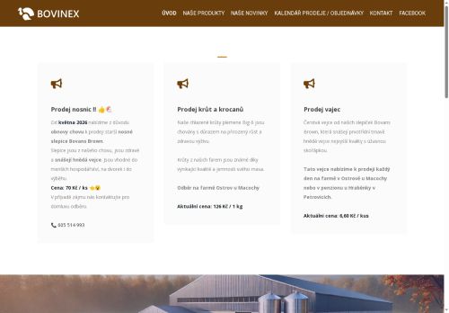 BOVINEX, s.r.o. nabízí práci na pozici ošetřovatel zvířat (m/ž) v obci Ostrov u Macochy