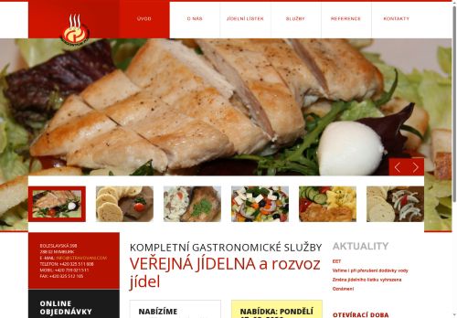 Webové stránky GASTROCENTRUM POSFORM s.r.o., Brno