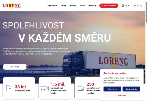 Lorenc Logistic, s.r.o. nabízí práci na pozici SKLADNÍK v obci Klatovy