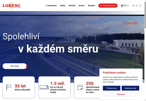 Lorenc Logistic, s.r.o. nabízí práci na pozici Řidič nákladního vozidla v obci Klatovy