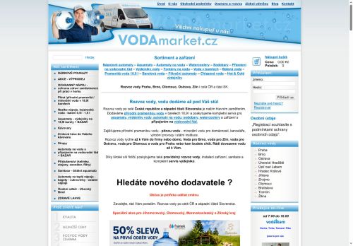 zdravavoda.cz s.r.o. nabízí práci na pozici servisní technik - vedoucí skladu v obci Uherský Brod