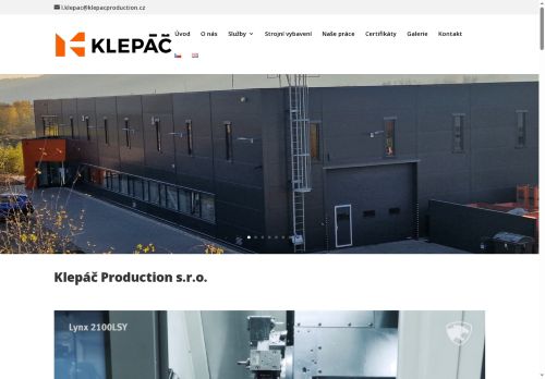 KLEPÁČ Production, s.r.o. nabízí práci na pozici operátor výroby (M/Ž) v obci Blansko