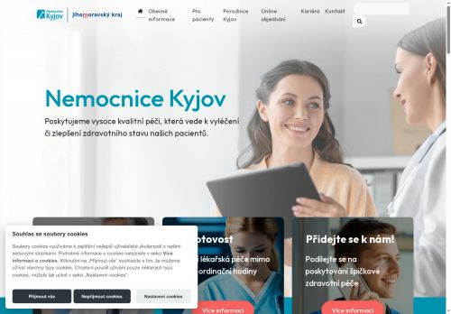 Zobrazit webové stránky Nemocnice Kyjov