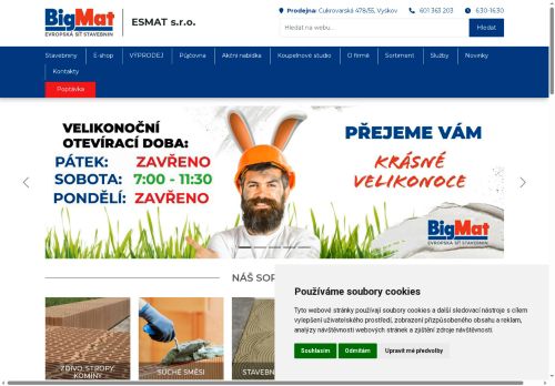 Zobrazit webové stránky ESMAT s.r.o