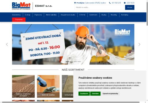 Zobrazit webové stránky ESMAT s.r.o