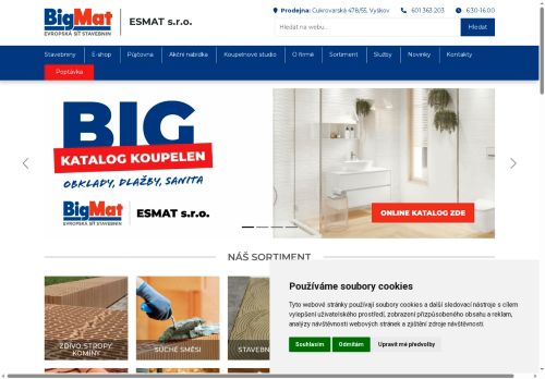 Zobrazit webové stránky ESMAT s.r.o