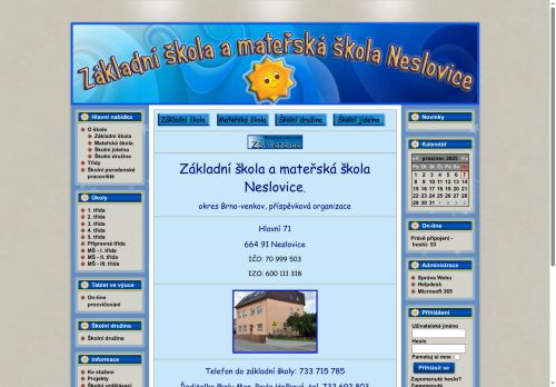 Zobrazit webové stránky Základní škola a mateřská škola Neslovice