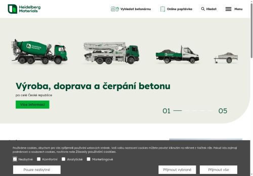 Zobrazit webové stránky Betonárna Slaný - Českomoravský beton a.s.