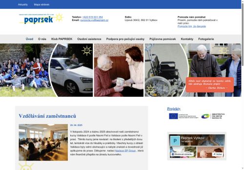 Asociace rodičů a přátel zdravotně postižených dětí v ČR, z.s. klub PAPRSEK nabízí práci na pozici Ošetřovatelé a pracovníci v sociálních službách v oblasti ambulantních a terénních služeb a domácí péče (m/ž) v obci Vyškov