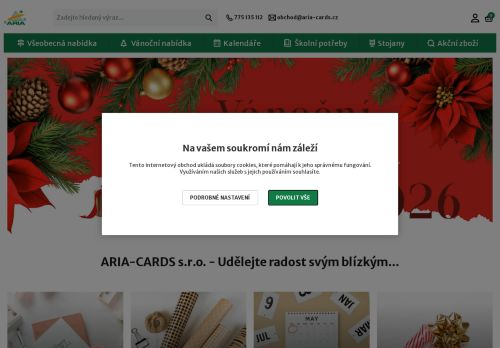Zobrazit webové stránky ARIA-CARDS s.r.o.