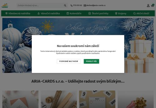 Zobrazit webové stránky ARIA-CARDS s.r.o.