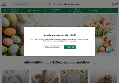 Zobrazit webové stránky ARIA-CARDS s.r.o.