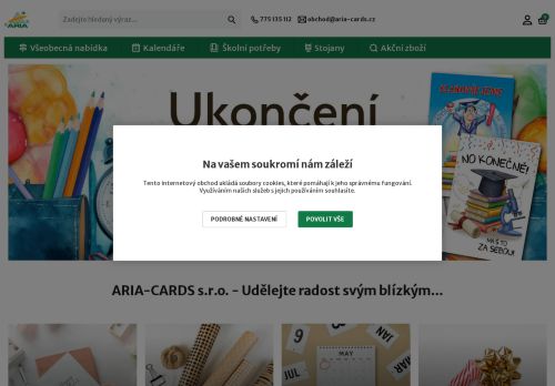 Zobrazit webové stránky ARIA-CARDS s.r.o.