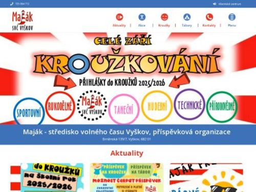 Maják - Středisko volného času Vyškov, příspěvková organizace