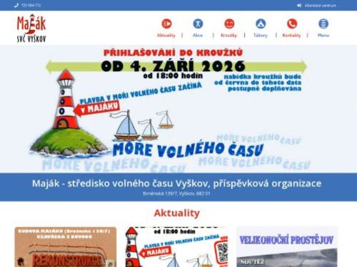 Maják - Středisko volného času Vyškov, příspěvková organizace