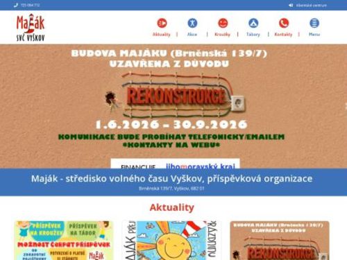 Maják - Středisko volného času Vyškov, příspěvková organizace