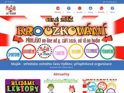 Maják - Středisko volného času Vyškov, příspěvková organizace