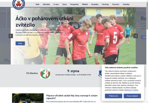 Zobrazit webové stránky Městský fotbalový klub Vyškov