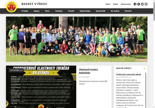 Zobrazit webové stránky Basket Vyškov
