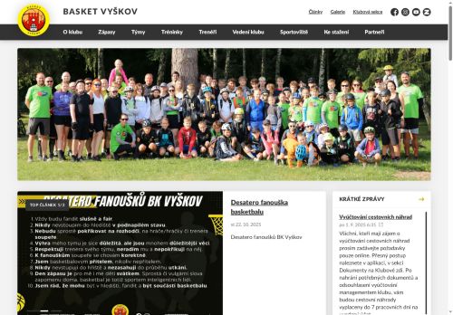 Zobrazit webové stránky Basket Vyškov