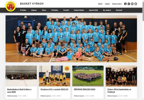 Zobrazit webové stránky Basket Vyškov