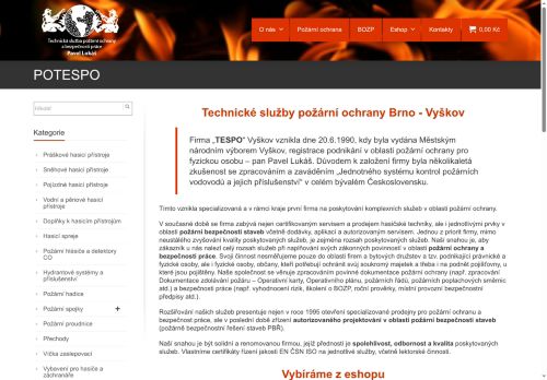 Zobrazit webové stránky TESPO Pavel Lukáš