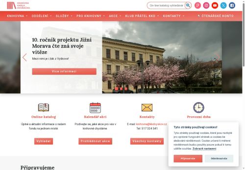 Zobrazit webové stránky Knihovna Karla Dvořáčka ve Vyškově