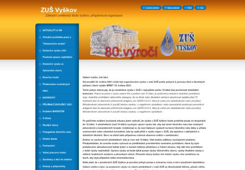 Zobrazit webové stránky Základní umělecká škola Vyškov