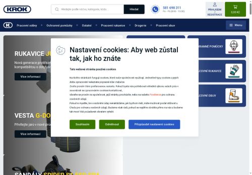 Webové stránky KROK CZ, v.o.s., Brno