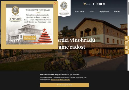 Zobrazit webové stránky Vinařský penzion André
