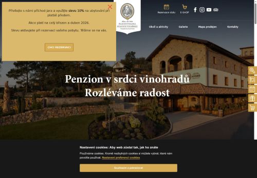 Zobrazit webové stránky Vinařský penzion André