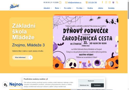 Základní škola, Znojmo, Mládeže 3 nabízí práci na pozici Učitel / učitelka na 2.st. ZŠ - aprobace HV - Inform. v obci Znojmo