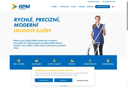 Webové stránky RPM Service s.r.o., Plzeň