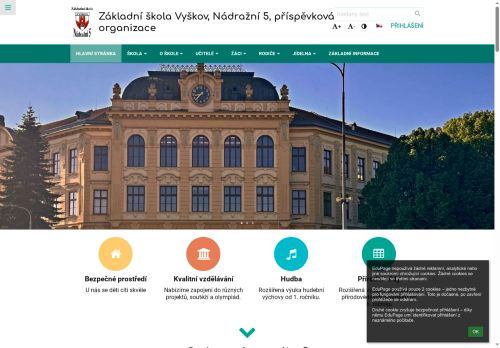 Webové stránky Základní škola Vyškov, Nádražní 5, příspěvková organizace, Vyškov